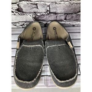 Gecko Man Walk Hero Arch Support Gray Canvas Fabric Mules Shoes Men 13M US/48EU